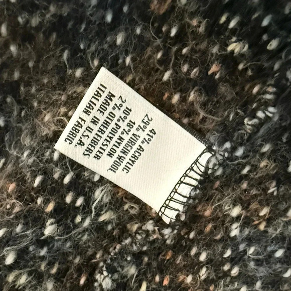 Bryn Walker Wrap Coat in Nero/Bianco Isle of Skye Size XXS - Picture 12 of 14